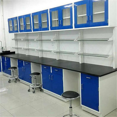 Banco de laboratorio de química del armario de la ejecución de la resina de epoxy L1.5m W0.85m