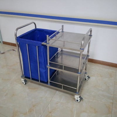carretillas del lavadero de 1.2m m para los hospitales, carretilla de acero inoxidable del hospital 201