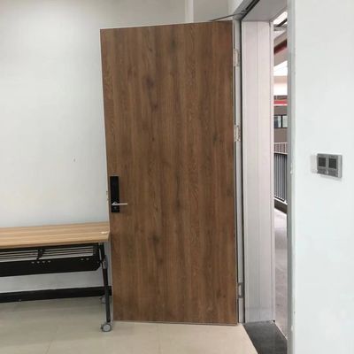 puertas de entrada de madera revestidas de aluminio de 50kg/M3 T45mm para casero/la escuela