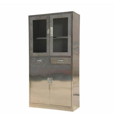 armarios de acero inoxidables de 900*450*1800m m, armarios del almacenamiento del hospital ISO9001